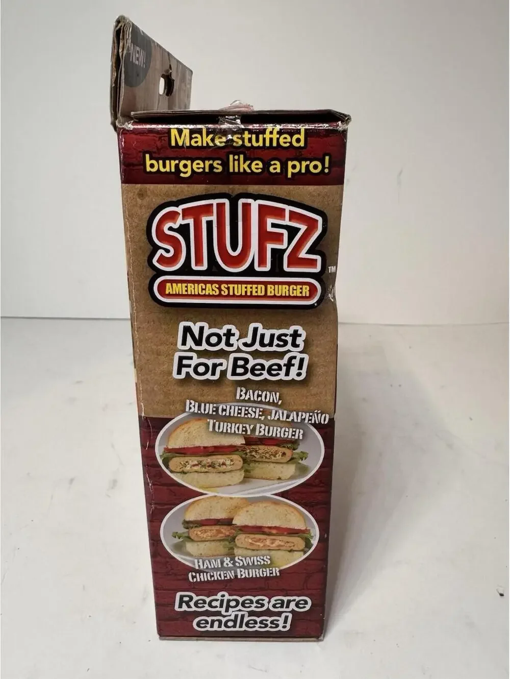 Stufz Stuffed Burger Press Hamburger Patty Maker As Seen On TV